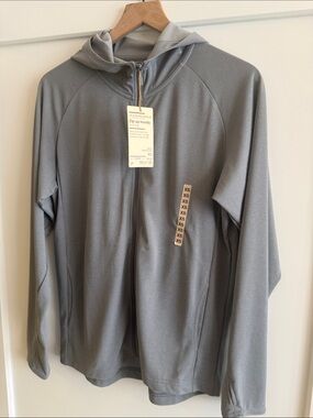Muji Gray Zip-Up Hoodie